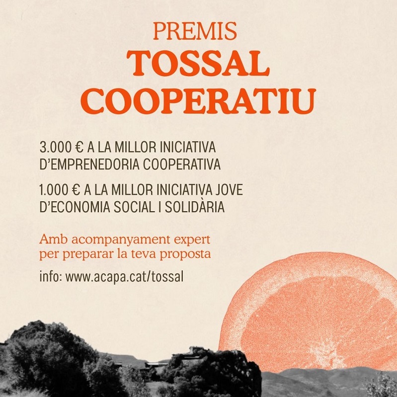 Premis tossal cooperatiu a l'emprenedoria social i cooperativa